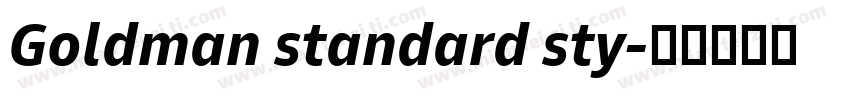 Goldman standard sty字体转换